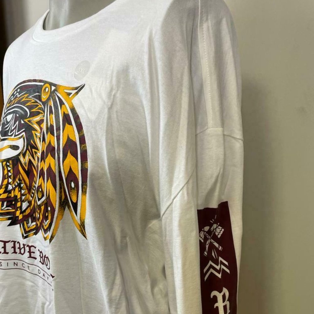 CROOKS 100%COTTON/COTON Men's Long Sleeve T-Shirt Wool NB-002342-045 SIZES : 3XL